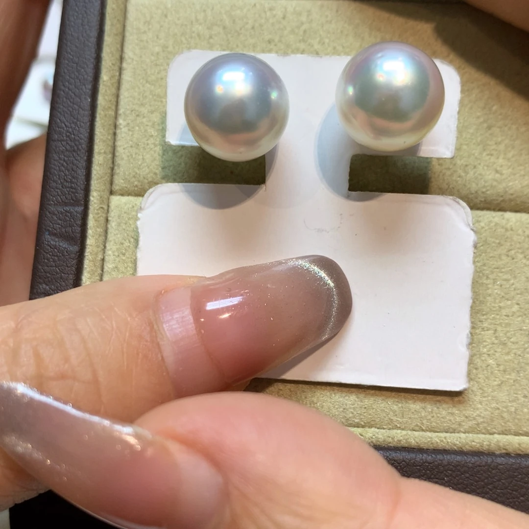 海水珍珠耳饰18K金镶嵌