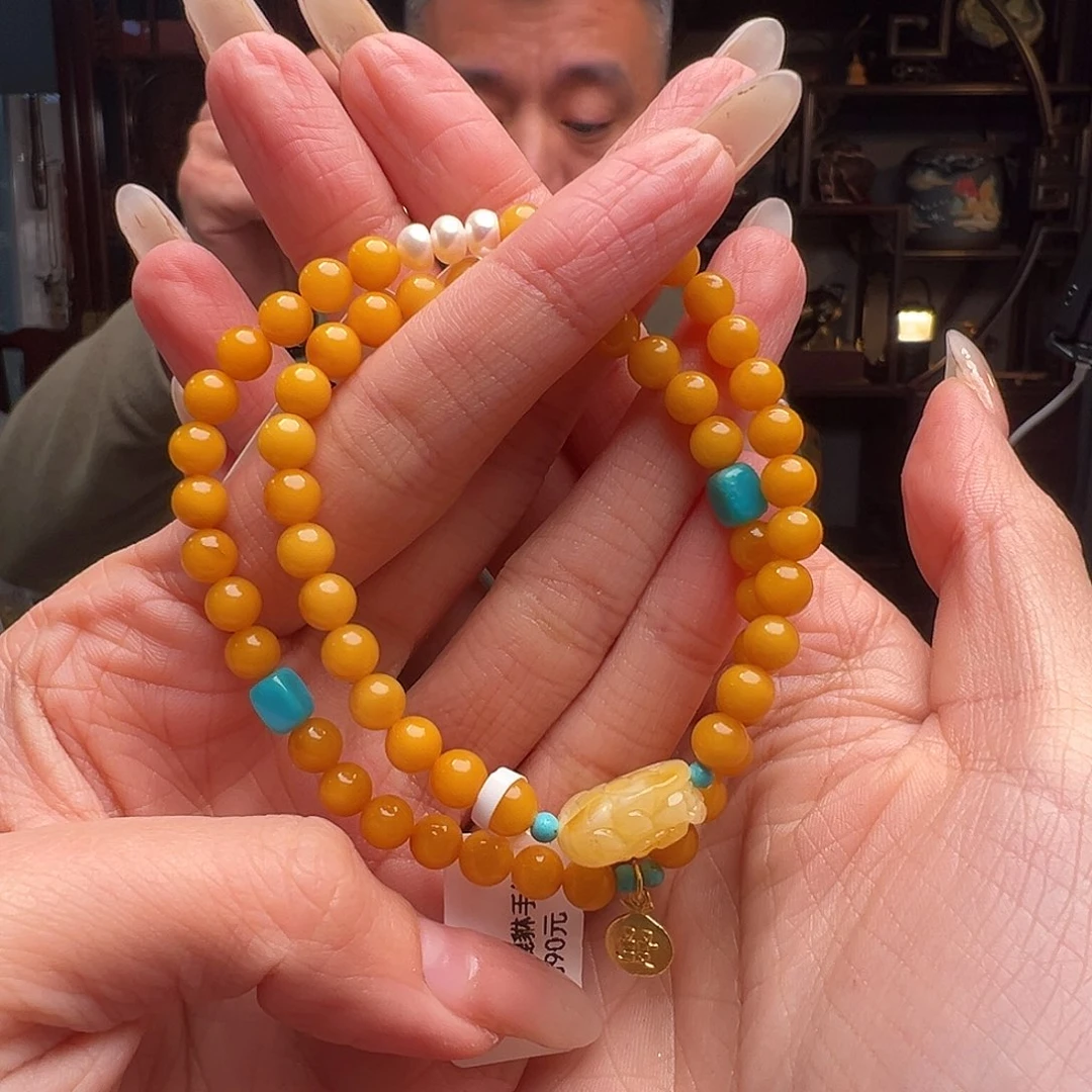 琥珀裸石未镶嵌QQ019。5mm