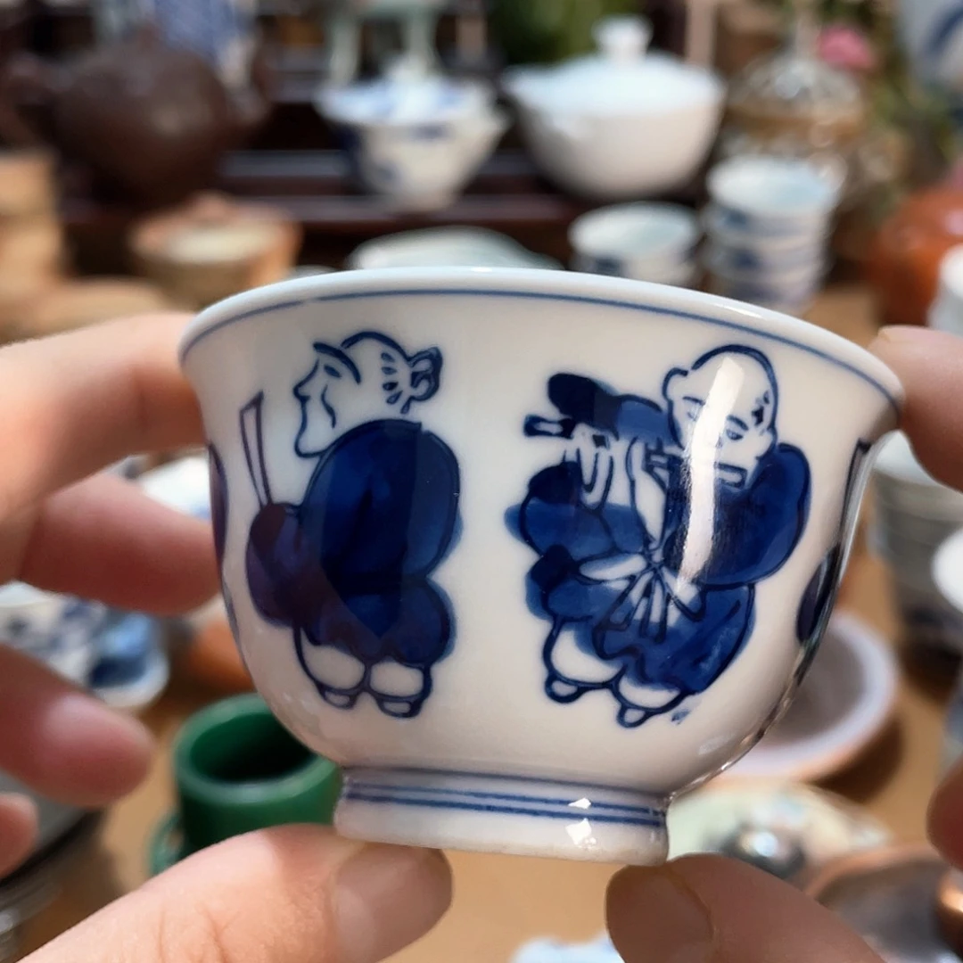 瓷片人物杯子一个好看的哦