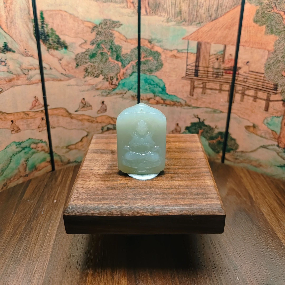 H和田玉观音吊坠0446