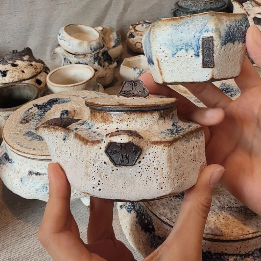 空*一壶带一杯手抓壶我一套