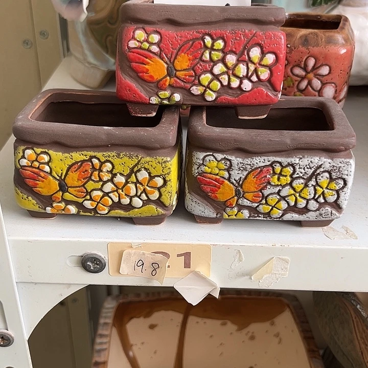 粗陶材质多肉花盆