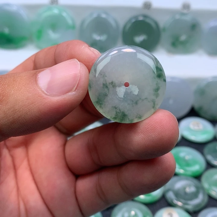 颈饰未镶嵌翡翠缅甸天然A货翡翠26.2-5.8