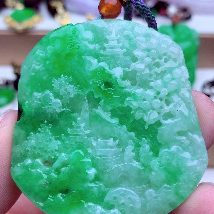 翡翠未镶嵌吊坠(不含链)