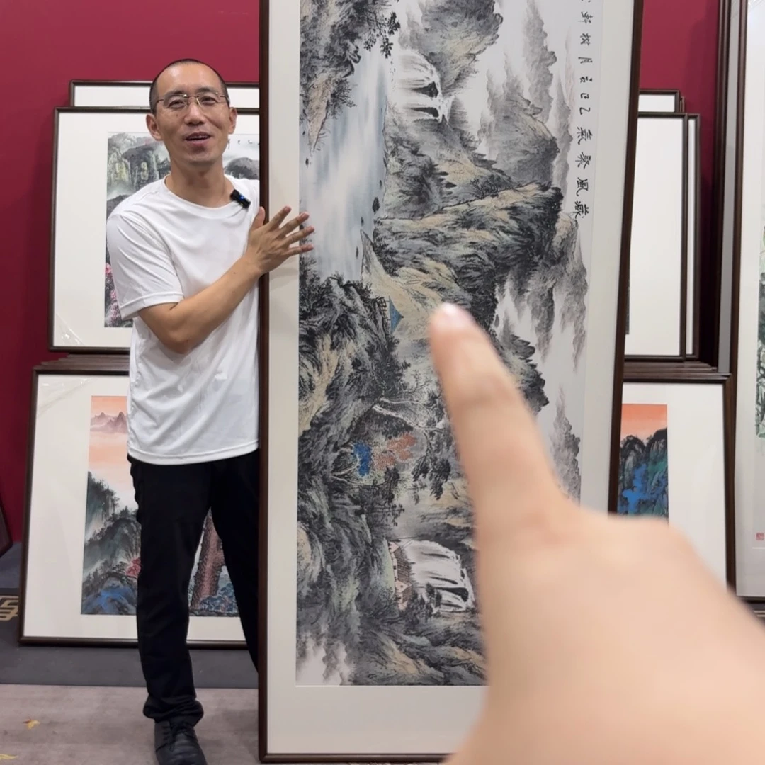 麦***兜国画带框绘画210/80尺寸