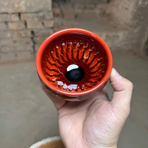 高端手工制作（鸿运当头跳刀纹）茶杯 主人杯