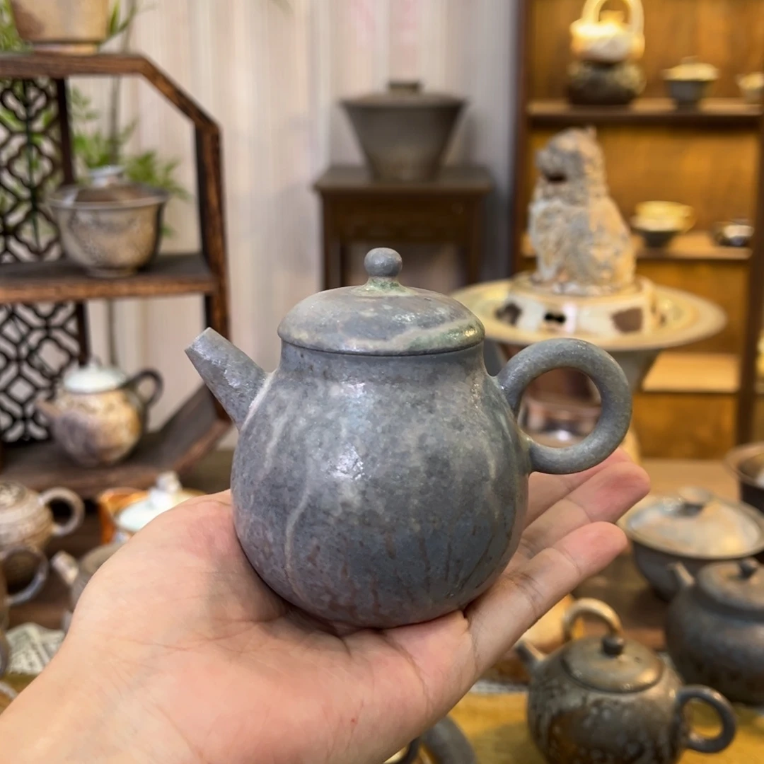 不染柴烧精品手工壶