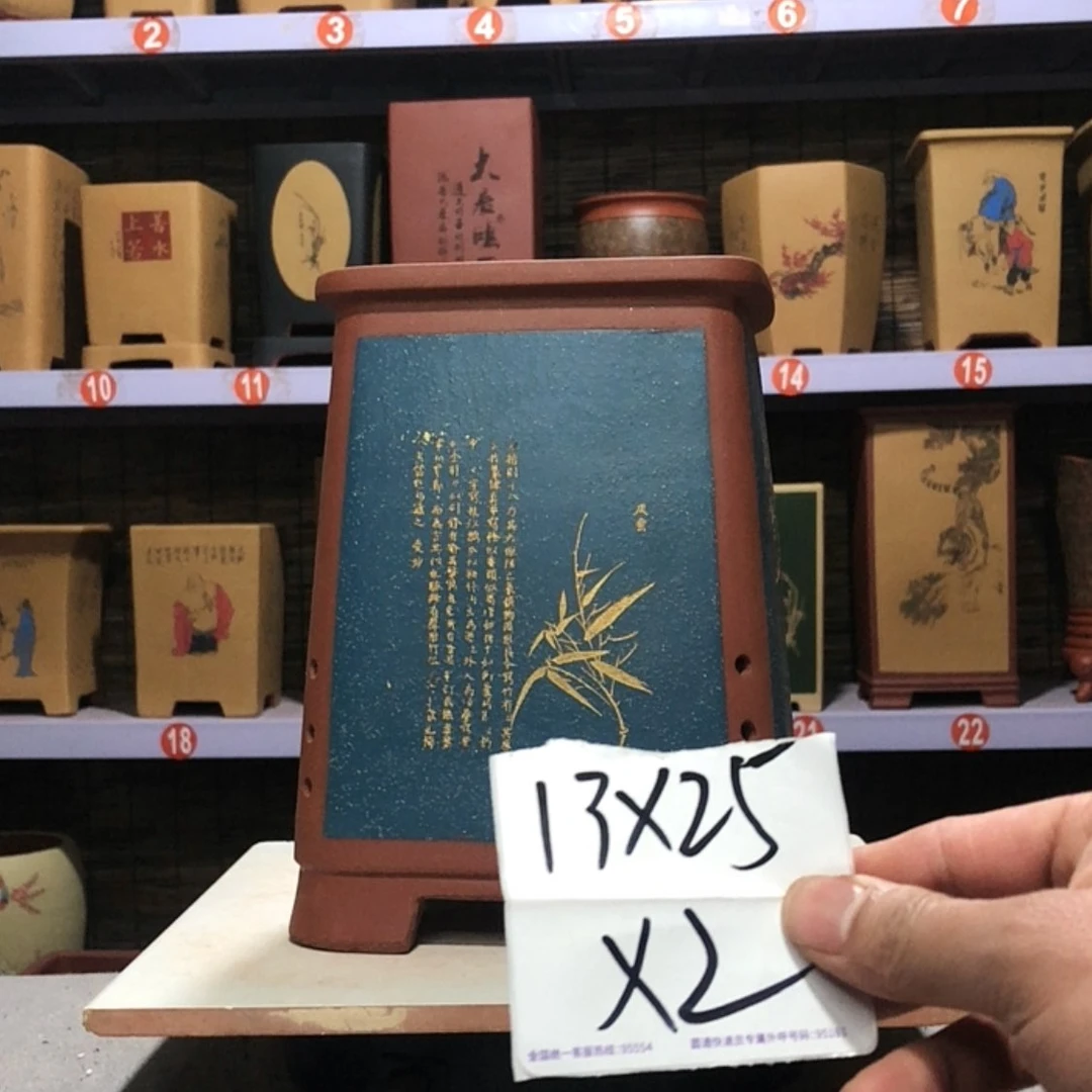 【闪购商品】紫砂花盆启**队手工制作