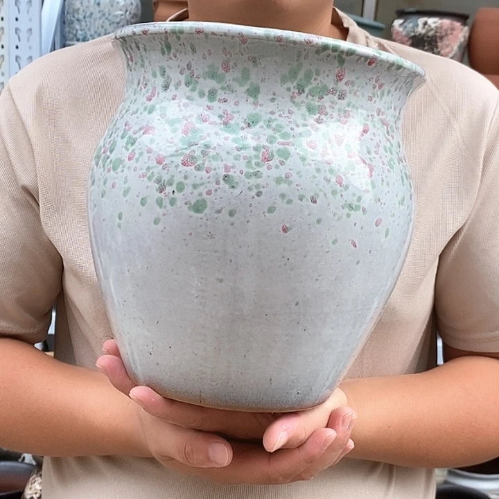 紫砂花盆口22高23瑕疵
