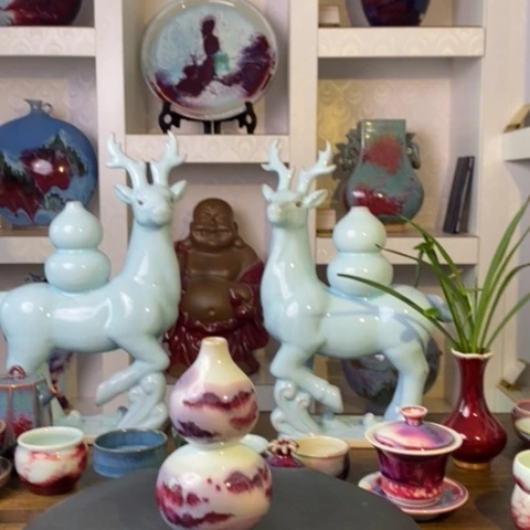 瓷片禹州神后钧瓷原产地~