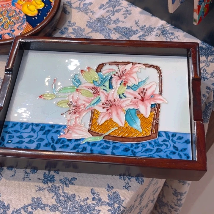 一体款瓷板画艺术作品