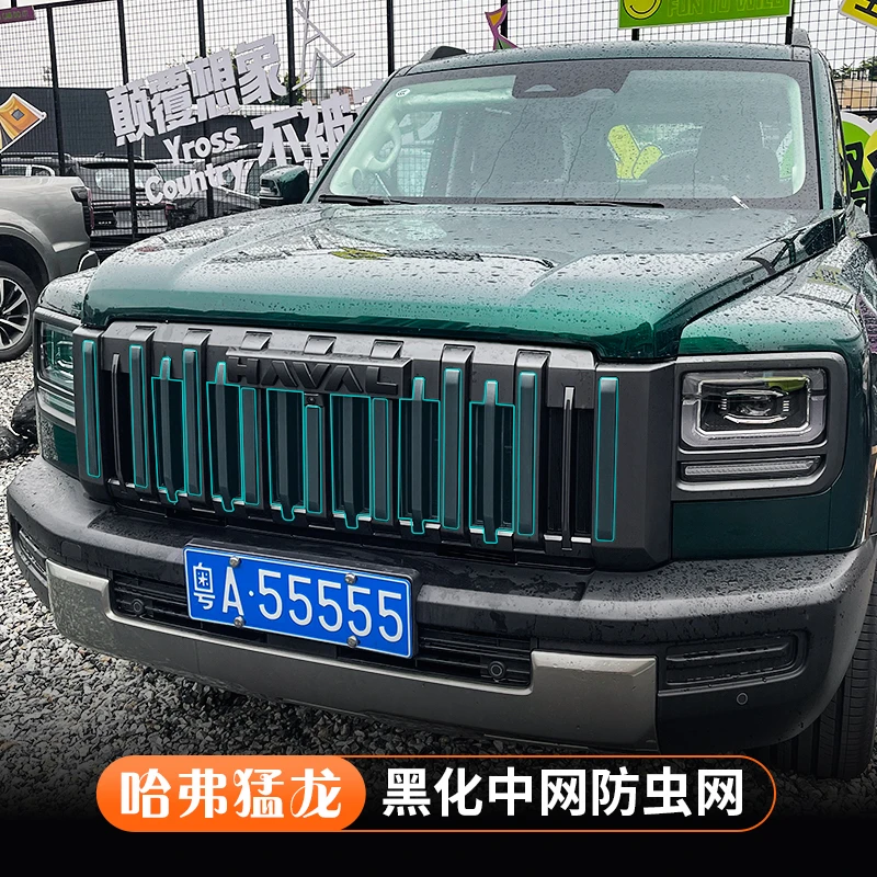 25哈弗猛龙燃油版中网防虫网车标黑化套件改装黑武士熏黑配件用品