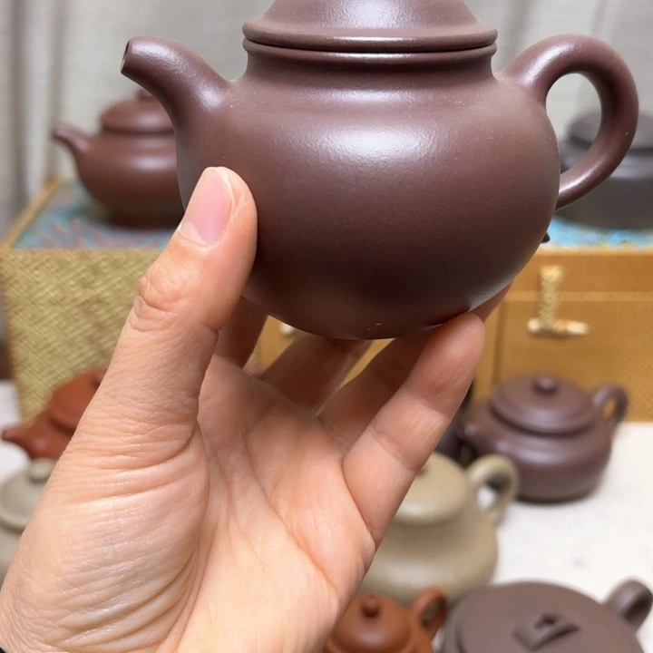 紫砂茶壶紫泥孤品
