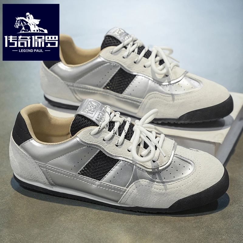 阿甘男鞋冬季网面运动平板鞋青少年潮流百搭低帮休闲德训潮鞋秋季