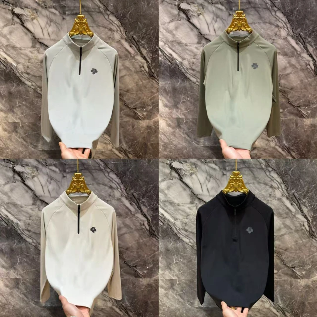 春季新款结构半拉链休闲卫衣1337