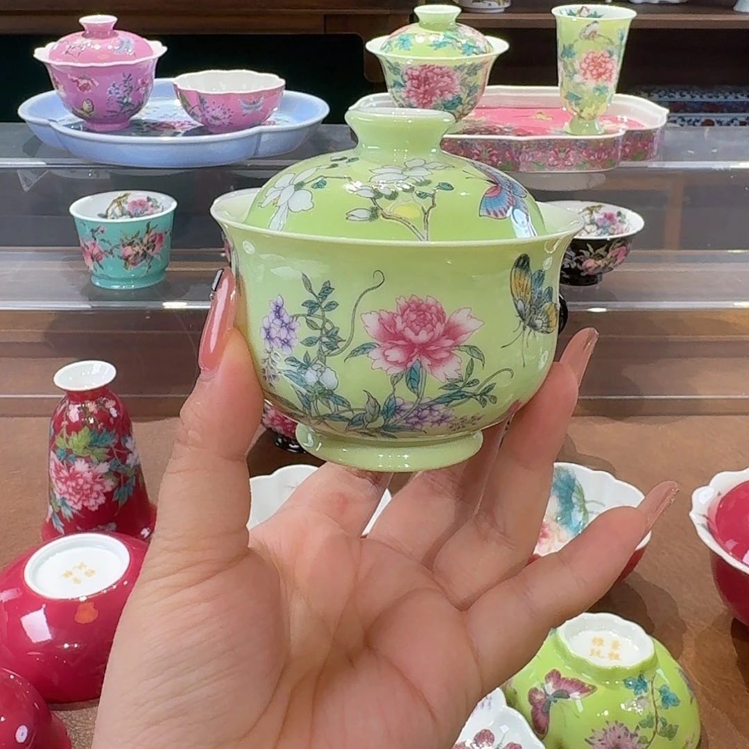关****珐琅彩主人杯茶具套装