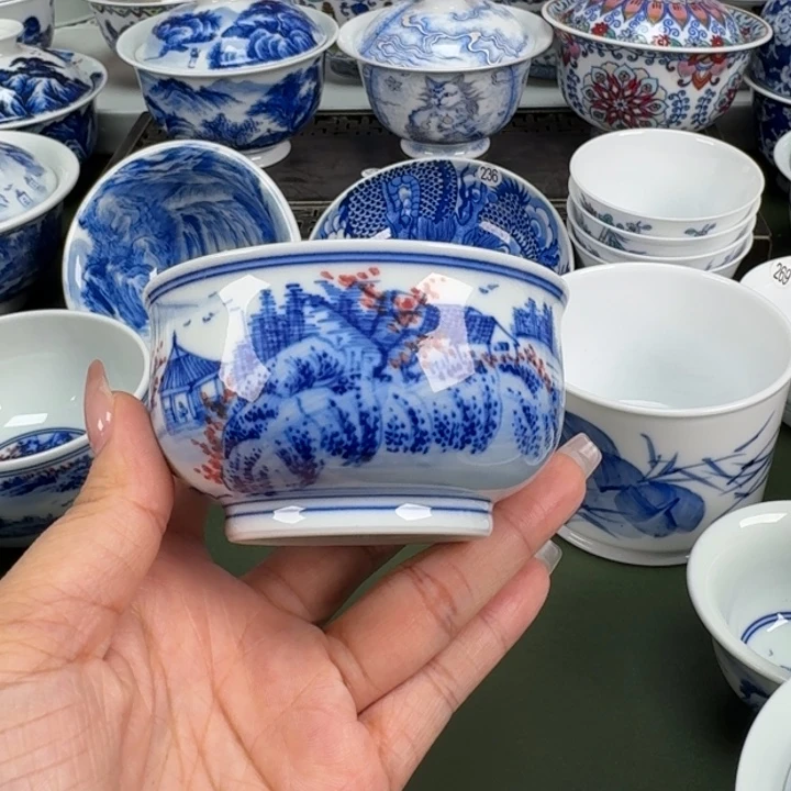 景德镇纯手工手绘茶器蒙蒙