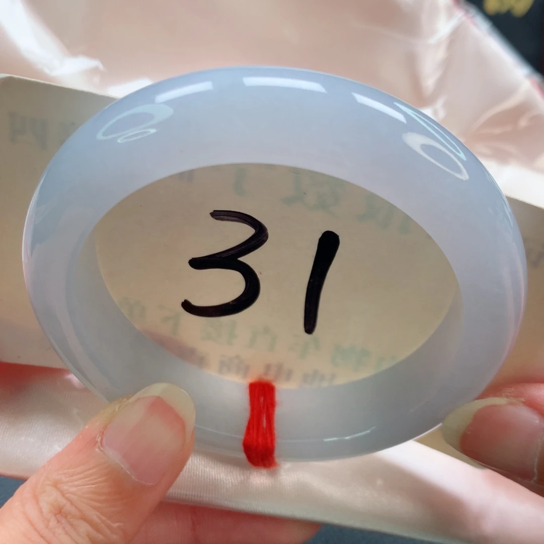 未镶嵌手镯翡翠正圈胶润粉紫完整