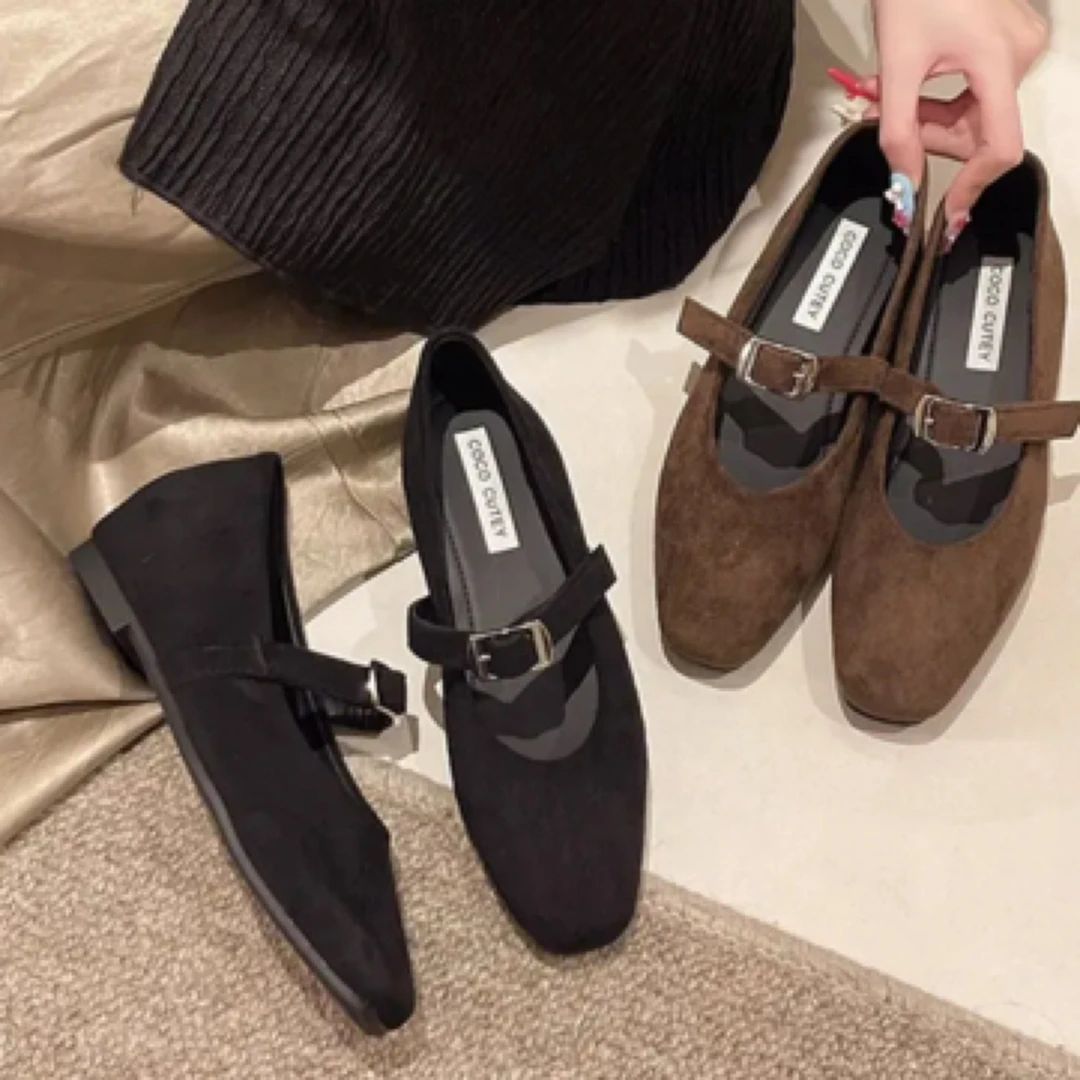 嘉嘉推荐#333【早春款】法式复古一字带玛丽珍浅口单鞋