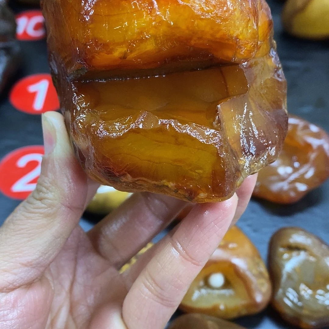 玛瑙/玉髓未镶嵌手把件