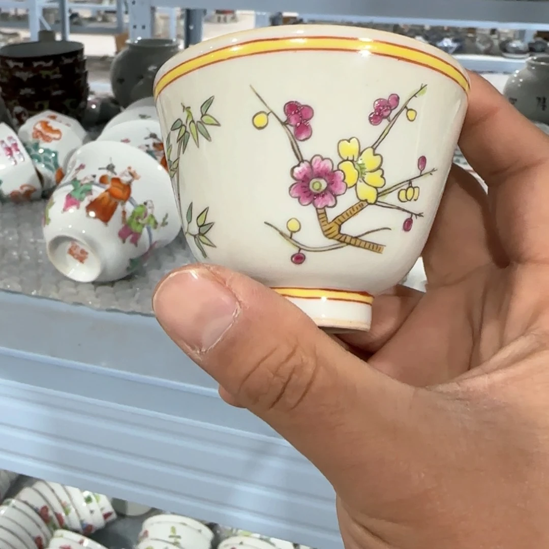 瓷片摆件手绘瓷器全部处理