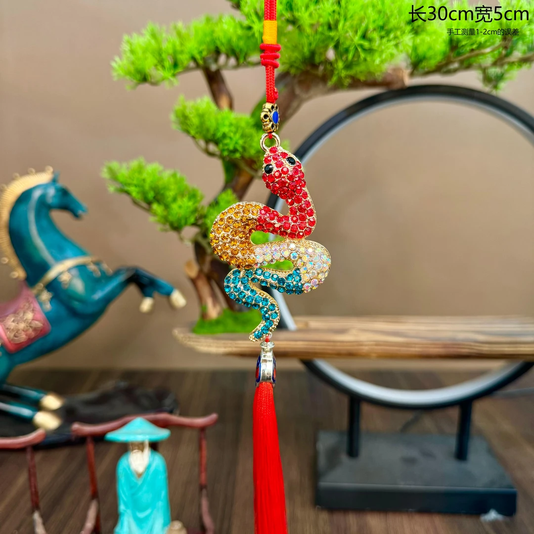 [N01]2025年新款生肖小蛇钥匙扣金属挂饰可爱男女情侣包挂件