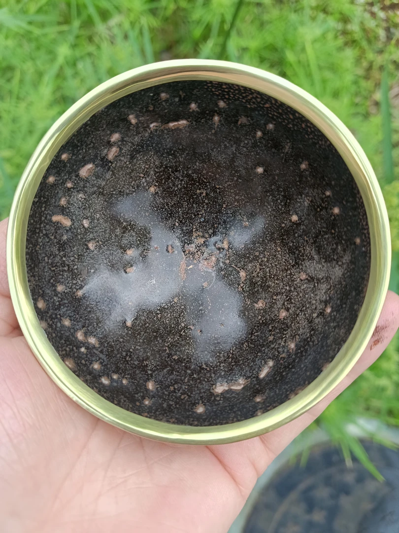 ​水吉窑宋盏，敛口器型，口径10厘米高5厘米，器型圆正整！小油滴