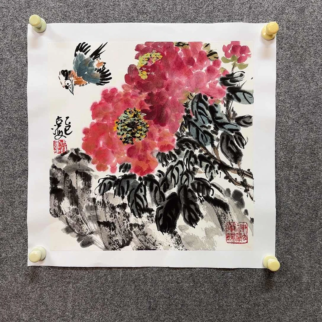 国画王占海老师手绘作品