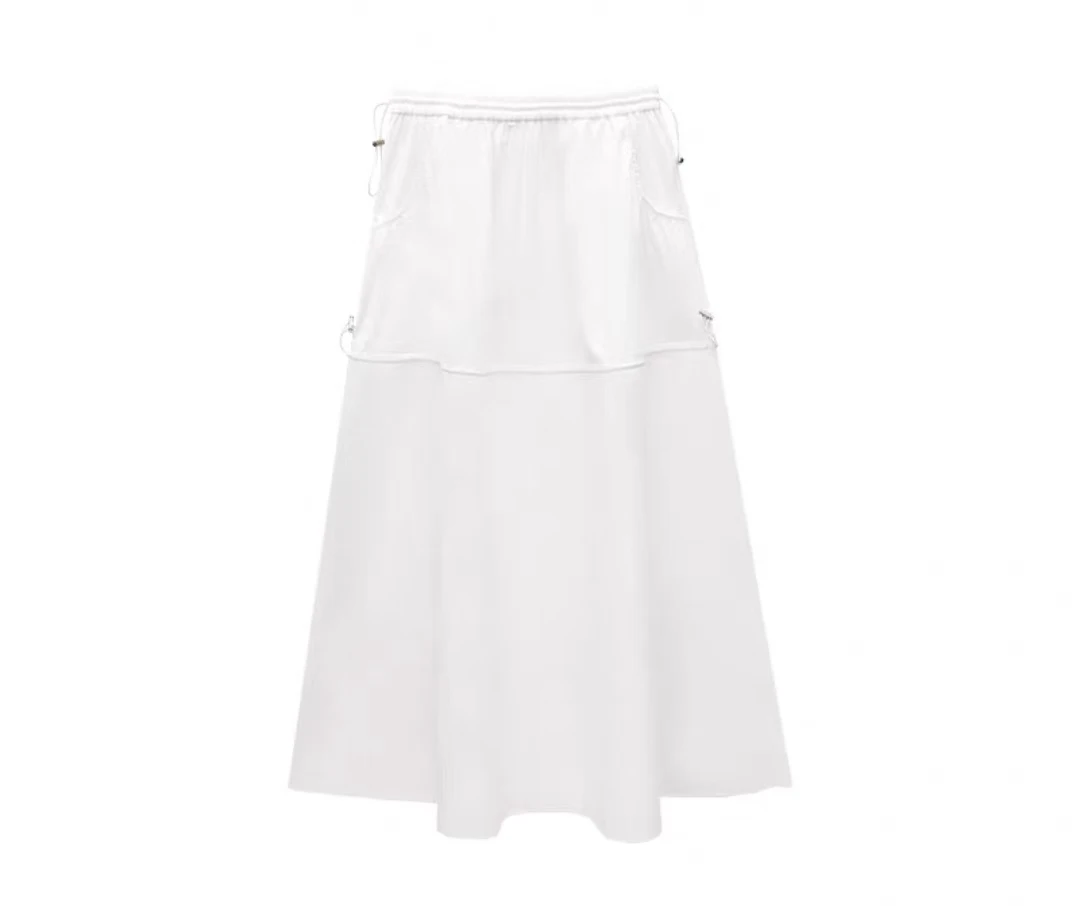 8040 宫崎骏De夏天 户外休闲抽褶半裙时尚百搭休闲短裙