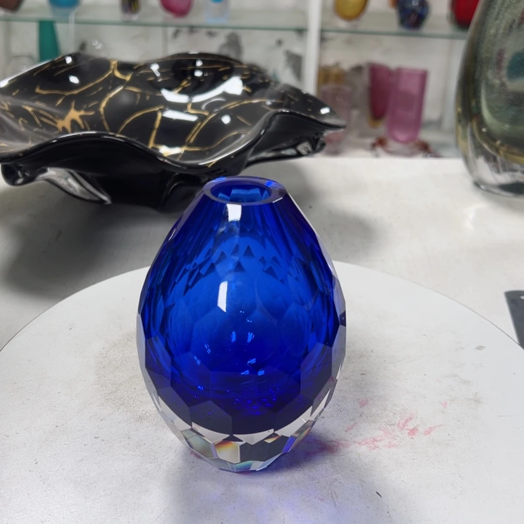 高 13 轻奢琉璃花器福利正常手工痕迹