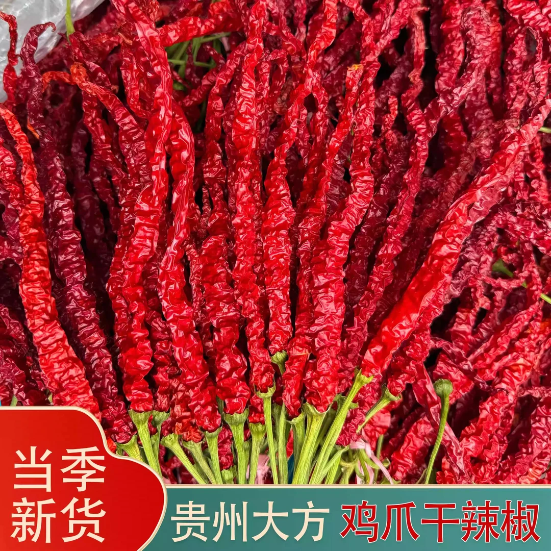 贵州特产正宗大方皱皮椒微辣特香干辣椒鸡爪辣椒当季新货包邮40CM