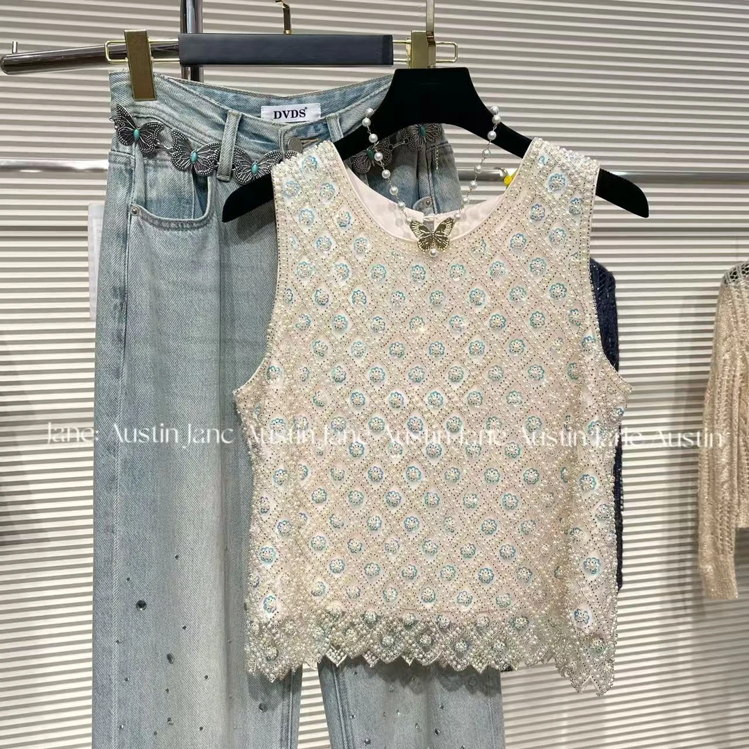 Jane Austin•现货(天使之恋)2025新款背心重工高级款高级感A78185