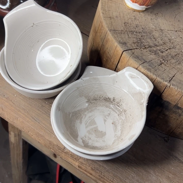 库存尾货五厂白瓷碗四个kouj15