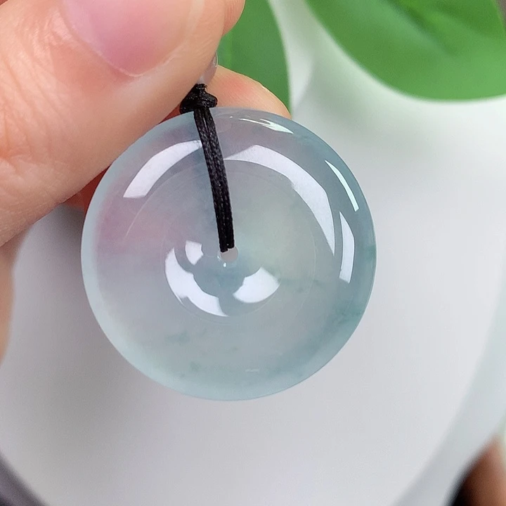 翡翠未镶嵌颈饰平安扣29.2-6.1mm