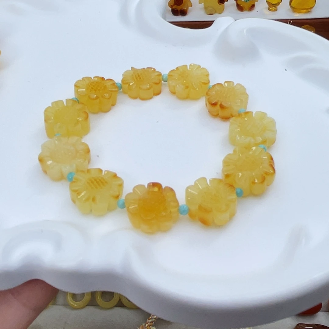 琥珀未镶嵌吊坠(赠链)