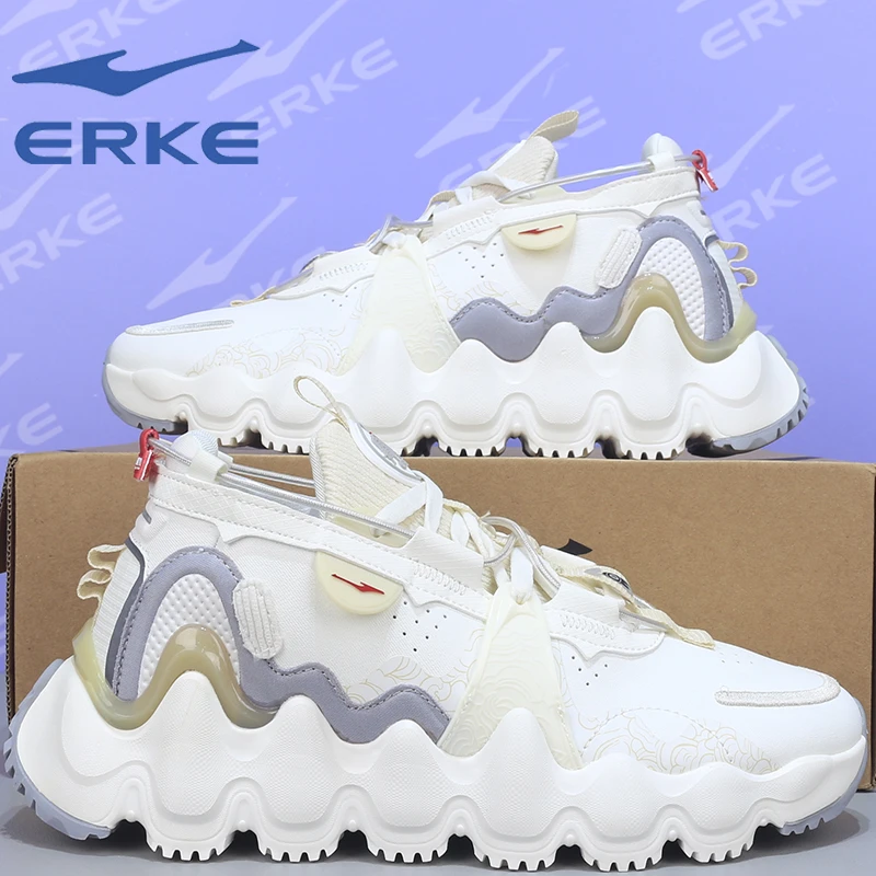 望岳鸿星尔克春季新款男鞋潮流百搭休闲老爹鞋耐磨防滑运动跑步鞋