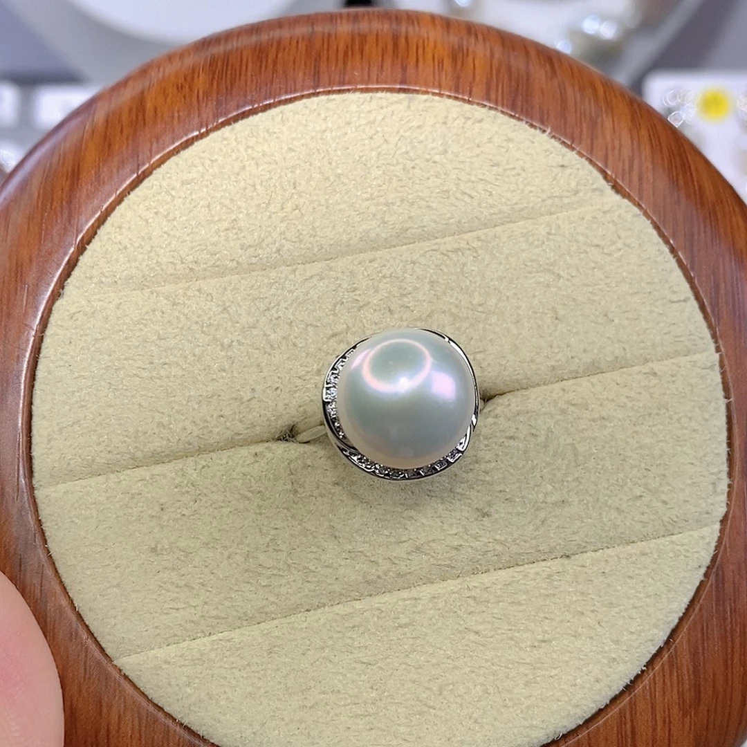 戒指淡水珍珠合金F