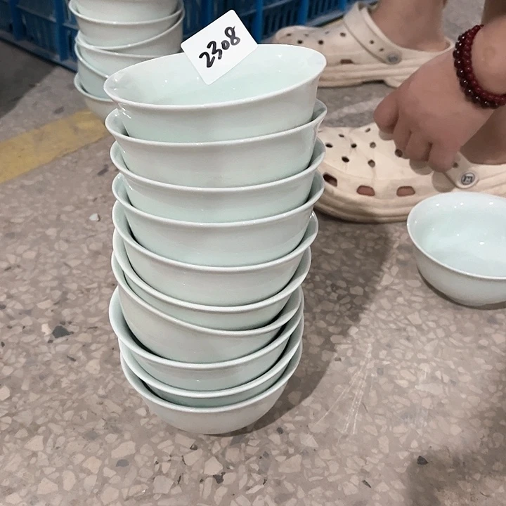 碗2308号微瑕碗盘，破损包赔补差价，不补发