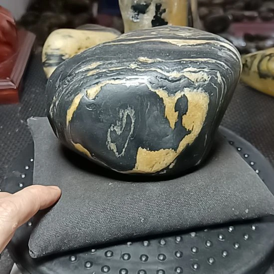 新疆金丝玉原石国画