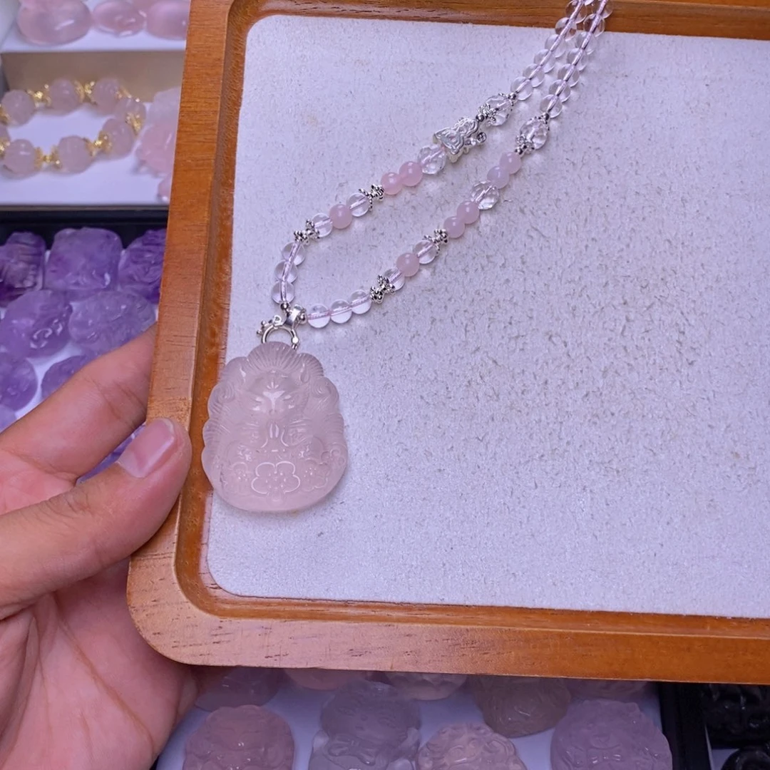 未镶嵌颈饰水晶.狐牌吊坠 送链子
