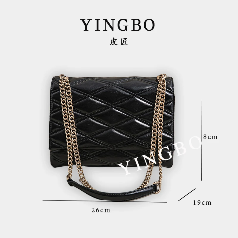 【英柏甄选】SK-92882-黑色 然与纯小众设计感时尚单肩百搭女包