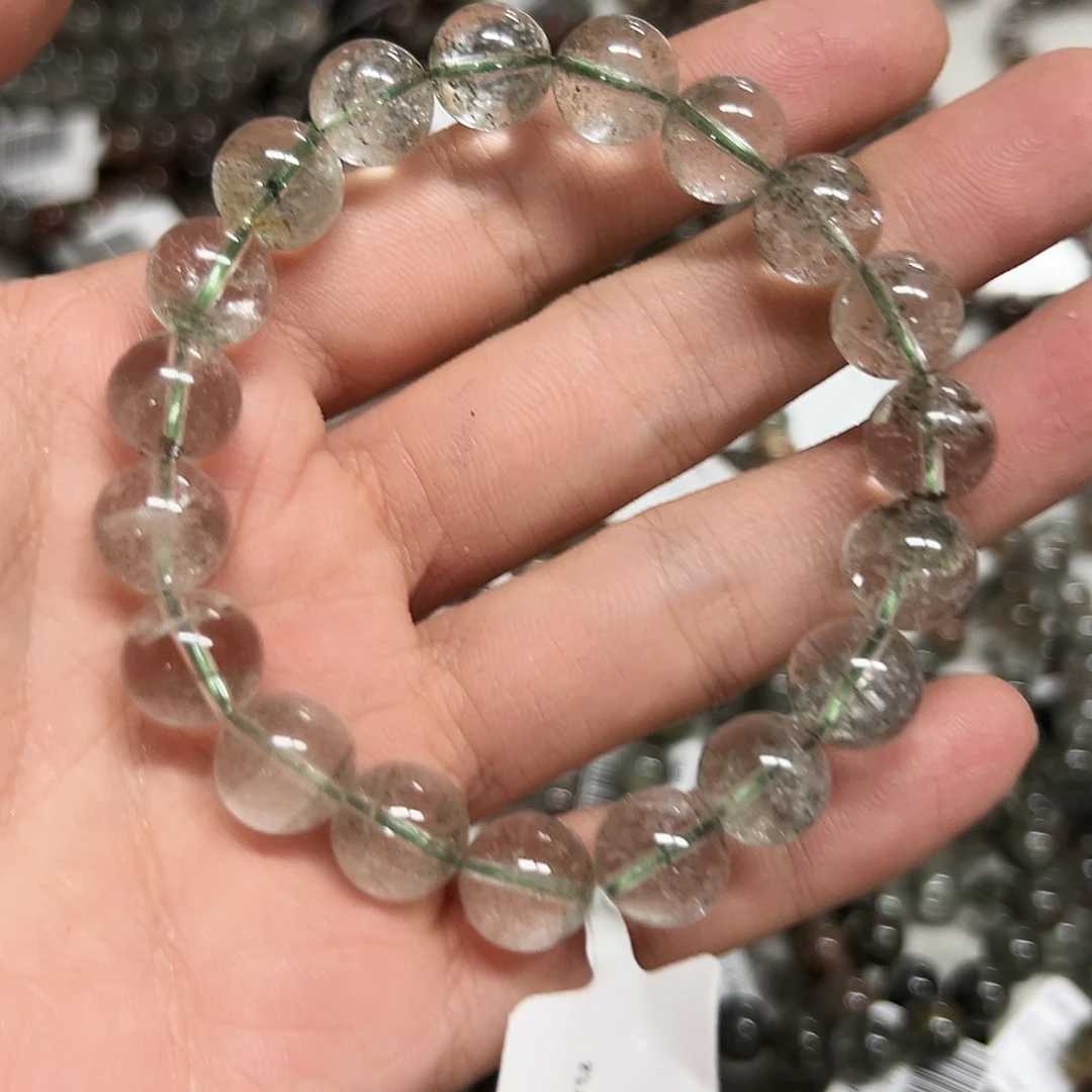 未镶嵌手链水晶绿幽灵