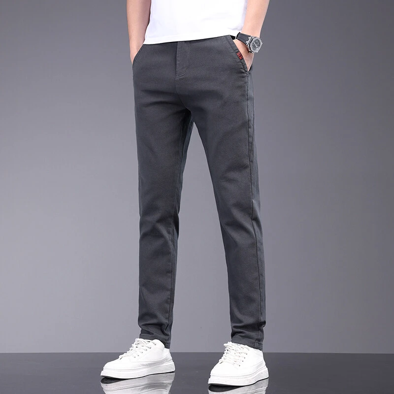 赛罗鲨春秋季男士时尚直筒休闲裤帅气百搭长裤男潮流裤子556