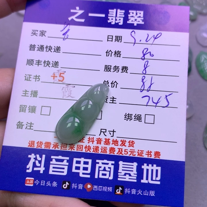 颈饰未镶嵌翡翠宝*