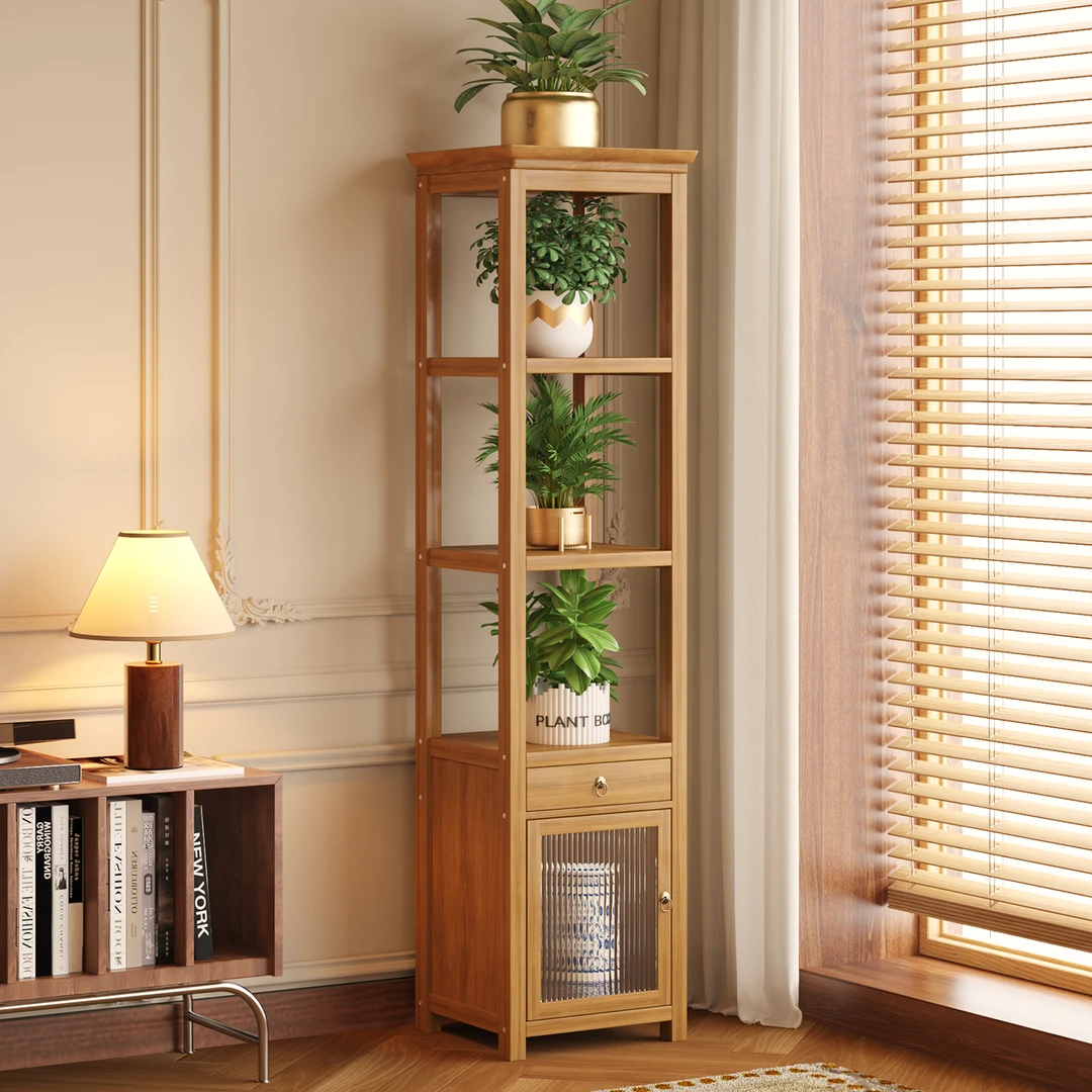 中式花架家用花盆托架盆景架室内摆件展示架室外庭院多层置物架子