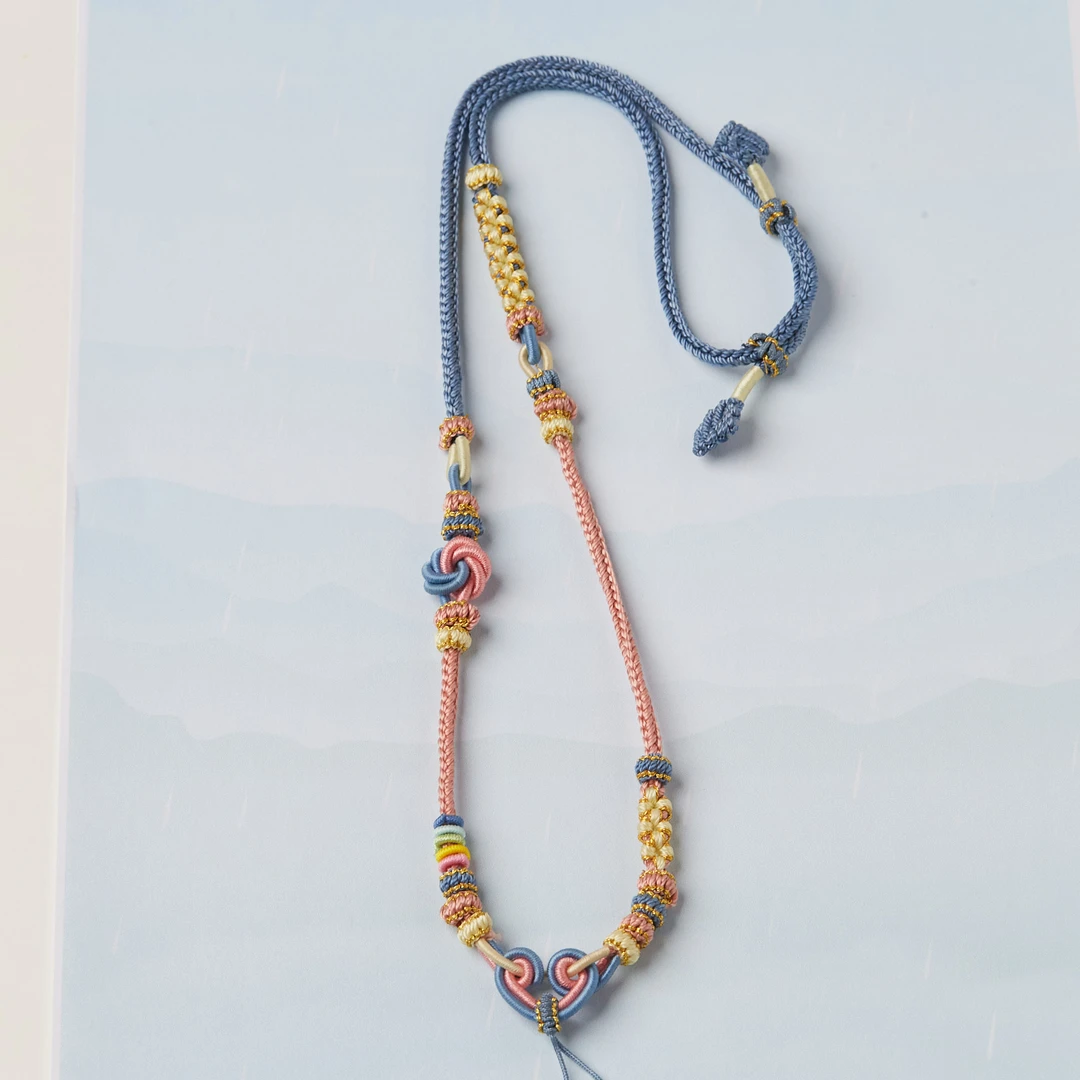 手工绳项链编织八股毛衣链挂脖绳不掉色中国风潮流正品加长版