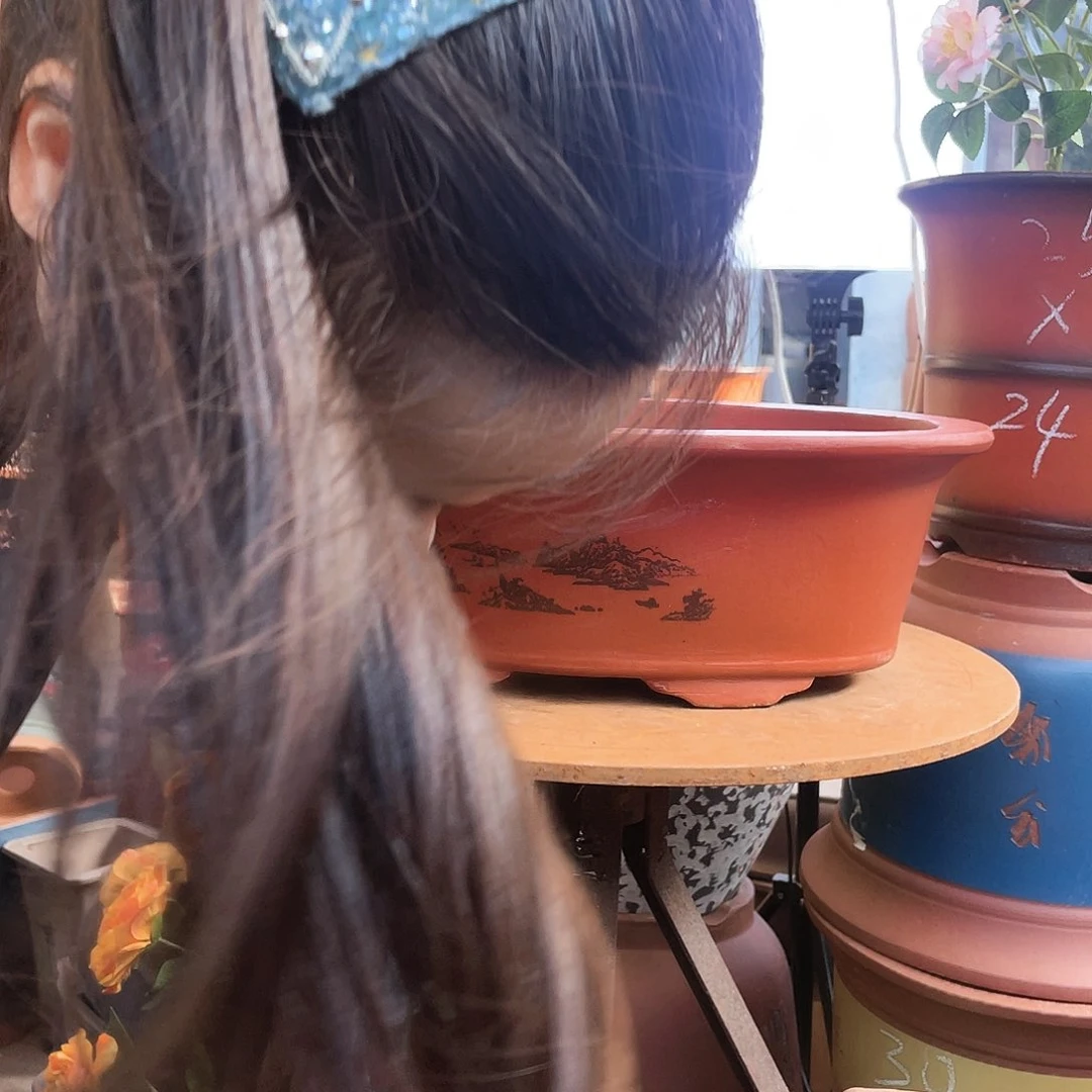 38红椭圆花盆紫砂花盆紫砂