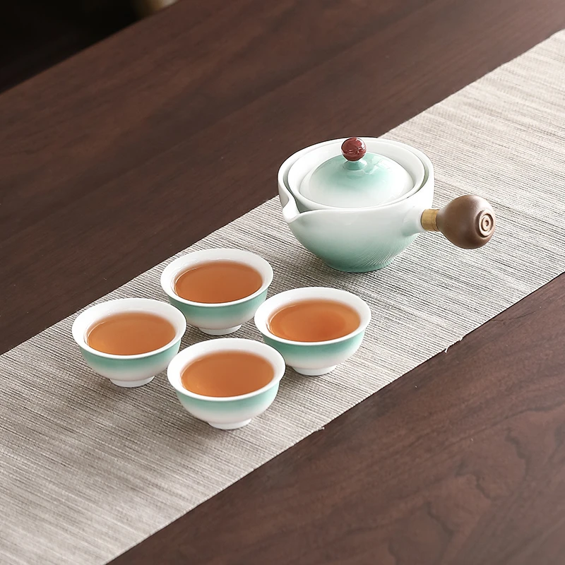 小康泡逍遥360度便携懒人创意简约泡茶神器功夫茶具旋转旅行茶具