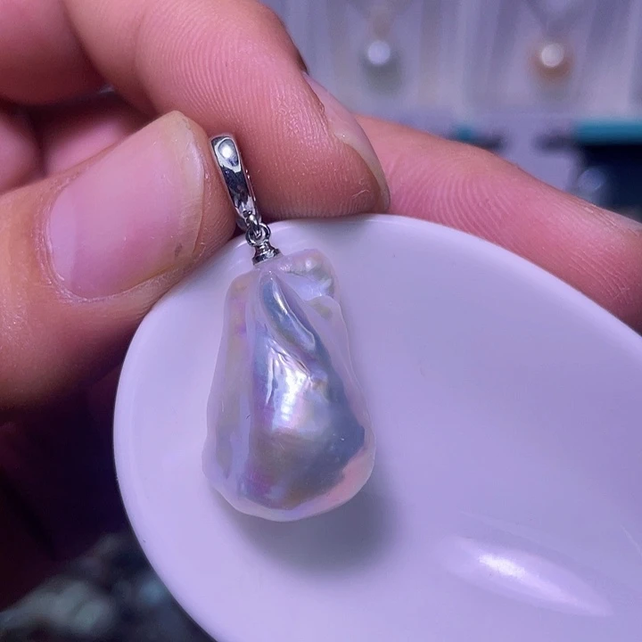 颈饰合金淡水珍珠24