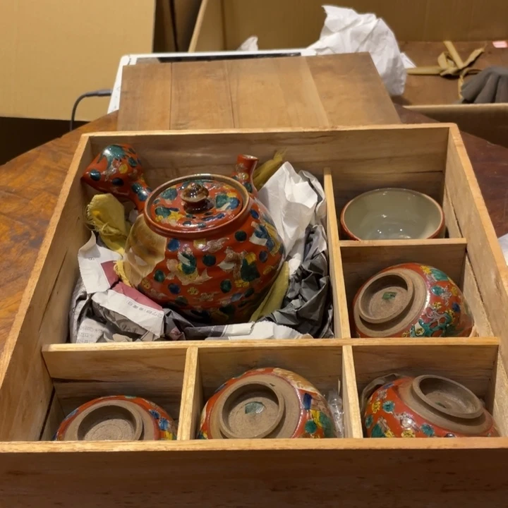 陶瓷小六古美术工艺品